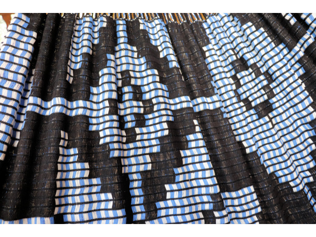 Hamac double face Wayuu Chinchorro Bleu Guajira 15 Hamac double face Wayuu Chinchorro Bleu Guajira 15