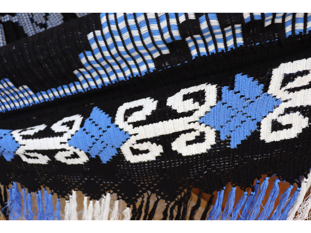 Hamac double face Wayuu Chinchorro Bleu Guajira 15 Hamac double face Wayuu Chinchorro Bleu Guajira 15