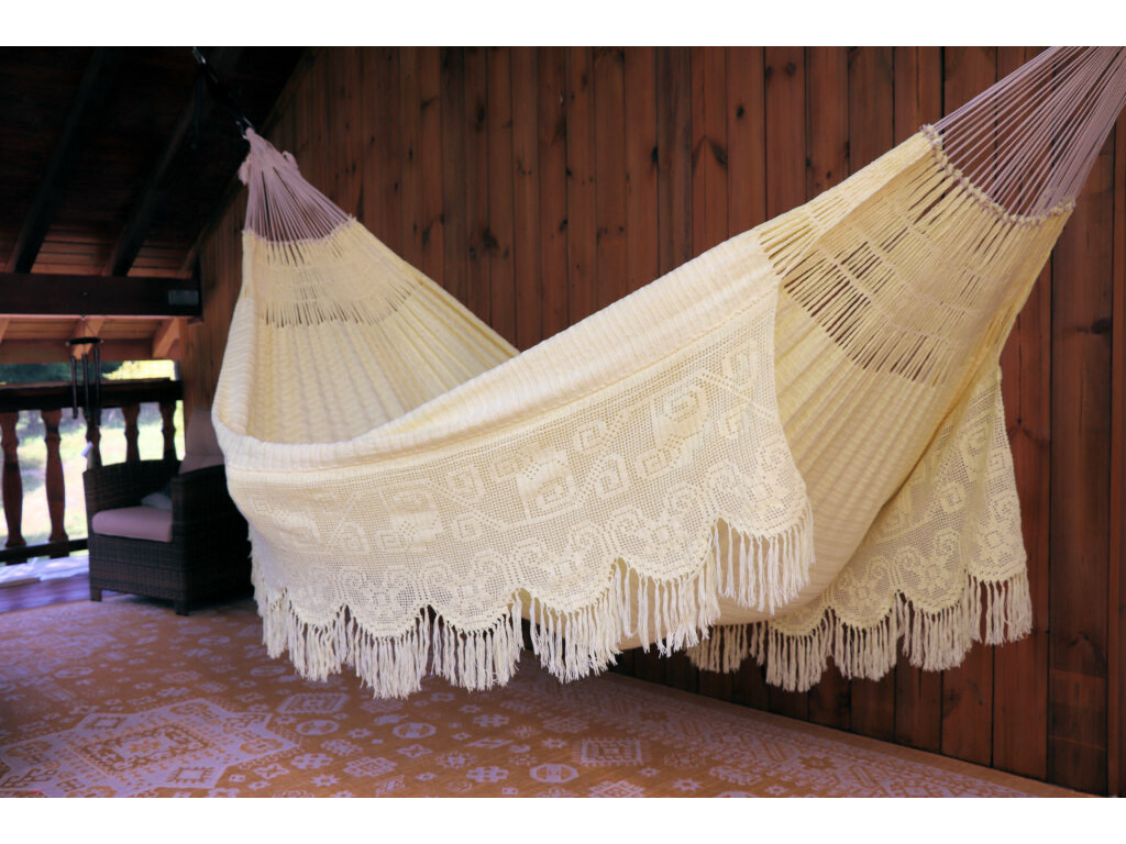 Hamac double face Wayuu Chinchorro Jaune 16