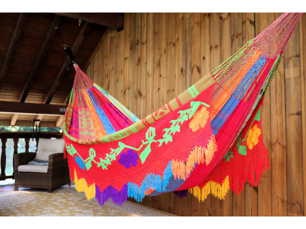 Hamac tissé main XXL en acrylique 21 Jimena