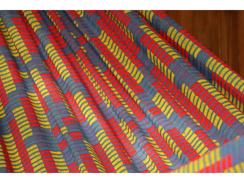 Hamac Wayuu Chinchorro bleu 41