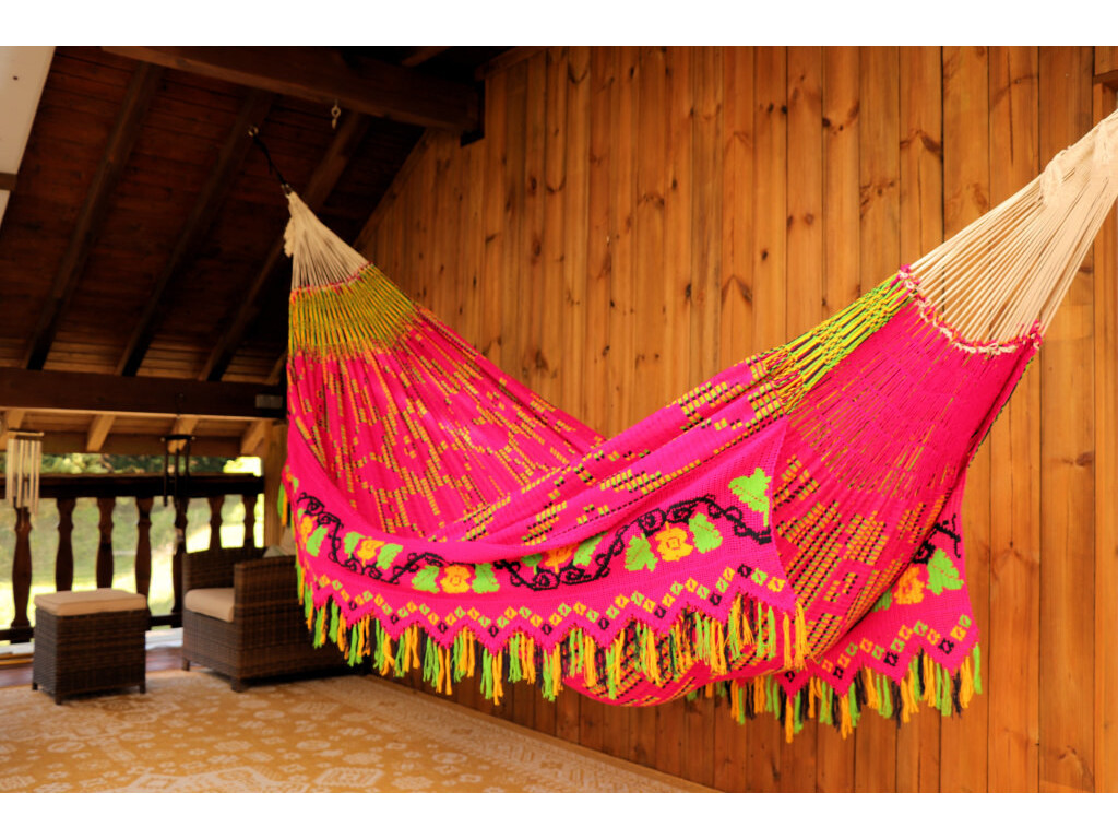 Hamac Wayuu Chinchorro Rose 40