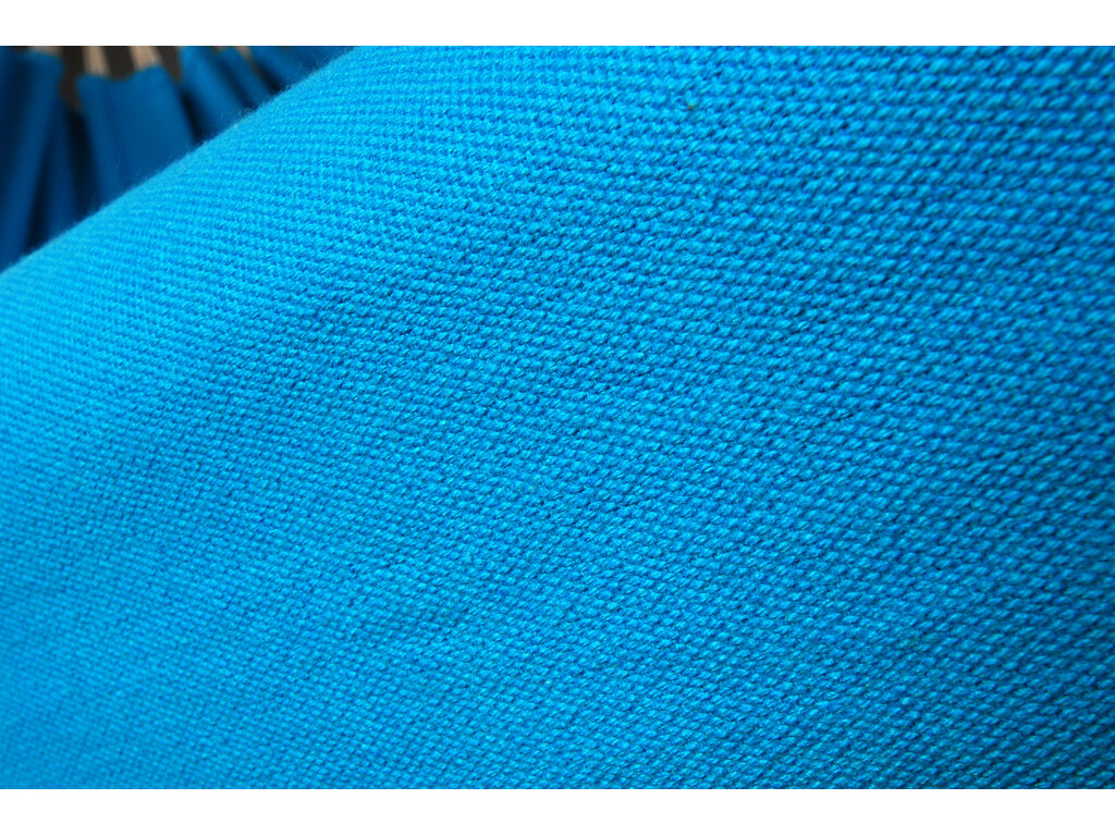 Hamac une place en coton recyclé turquoise