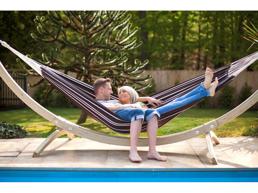 Support pour hamac double en bois Olympe - Résistant et élégant