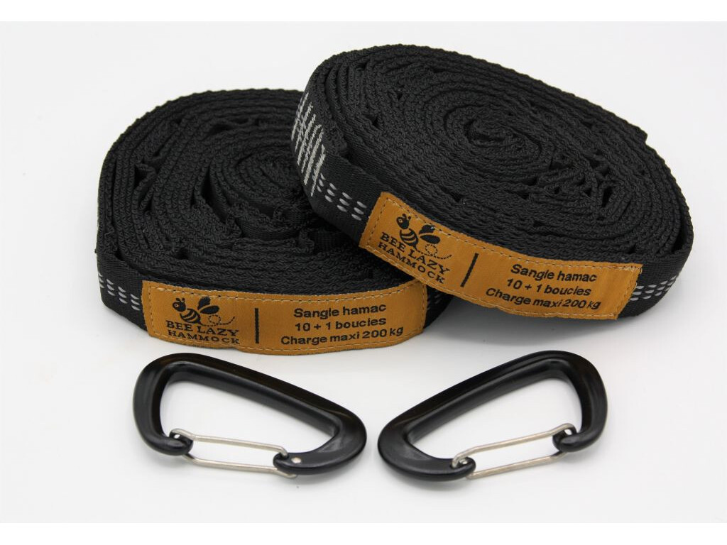 Kit sangles et mousquetons en aluminium Bee Lazy