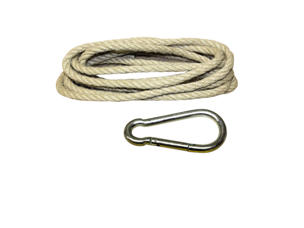 Kit corde Hamac Chaise 1 x 4 mètres + 1 mousqueton