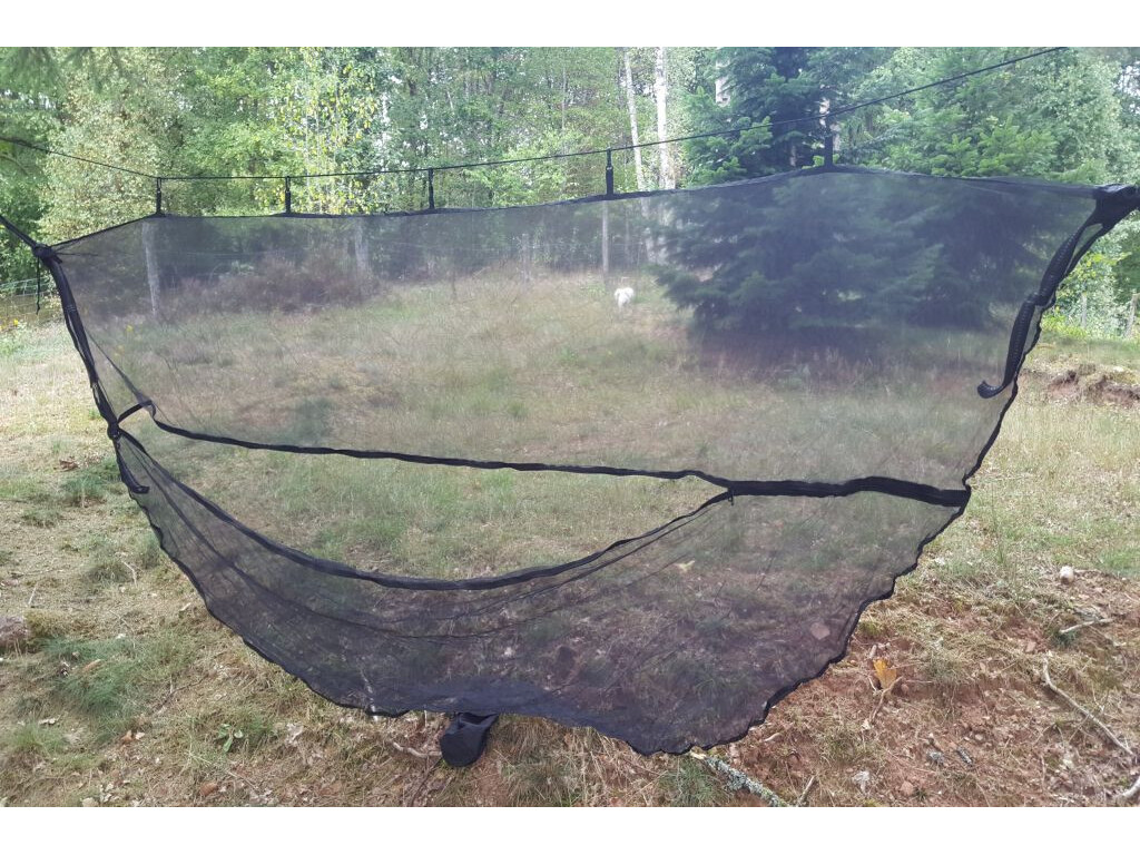 Moustiquaire noire Bee Safe pour hamac de voyage