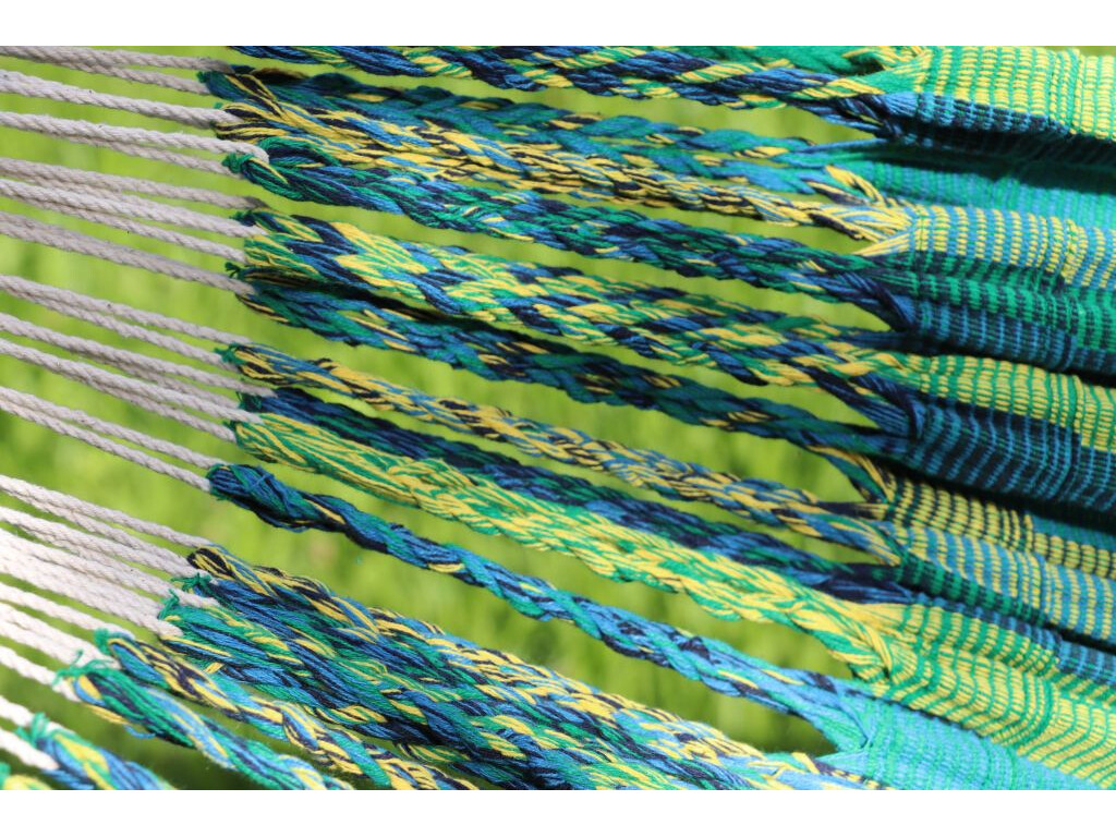 Set Hamac double Colombia Esmeralda Luxe sur pied