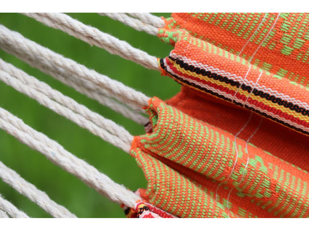 Set hamac double Cali Orange sur support de hamac Sumo Grande