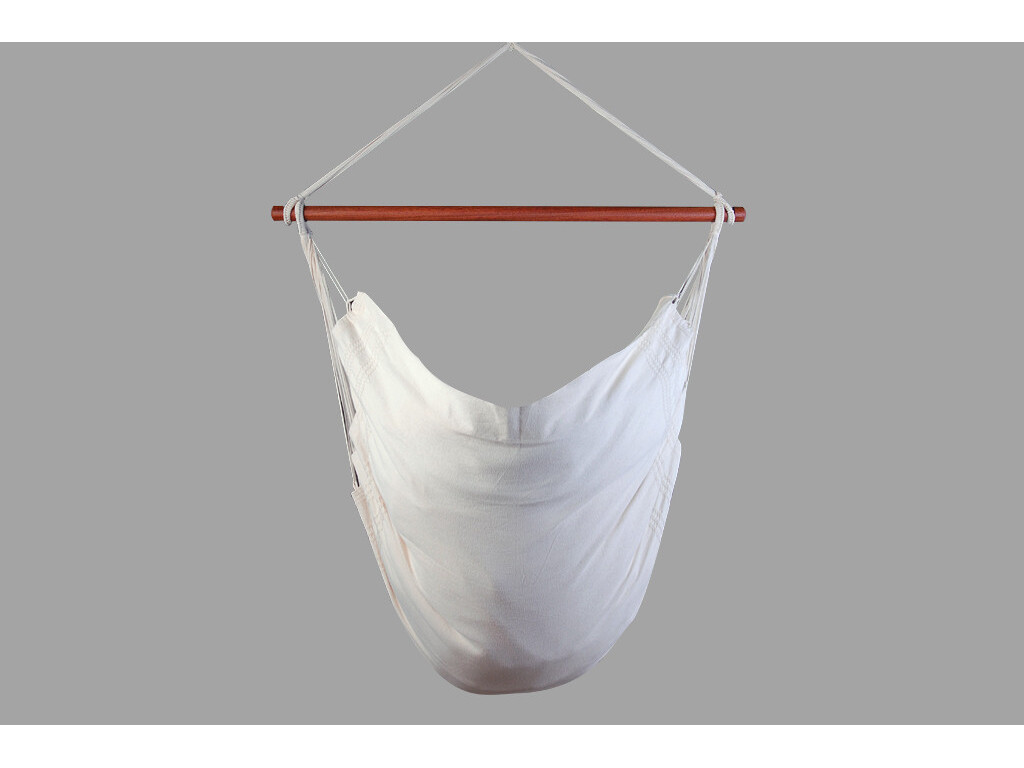 Hamac chaise écru fauteuil suspendu Tinga en coton