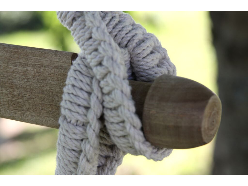 Hamac chaise de Colombie Carthagène Noir et Blanc