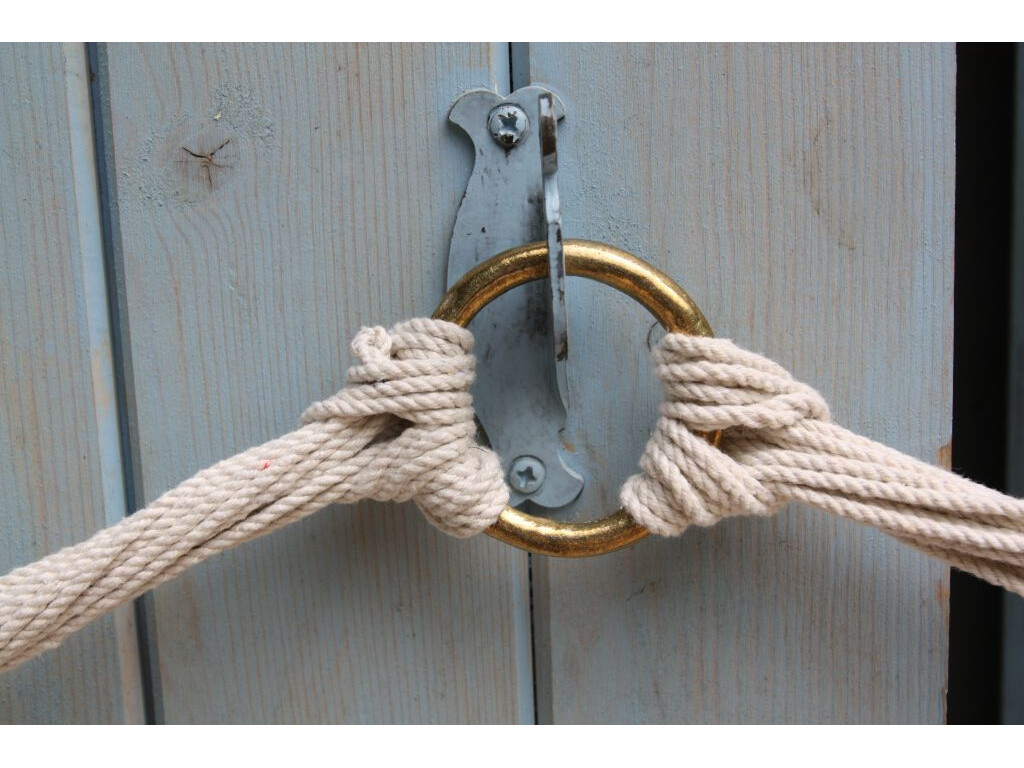 Hamac chaise de Colombie Carthagène Noir et Blanc