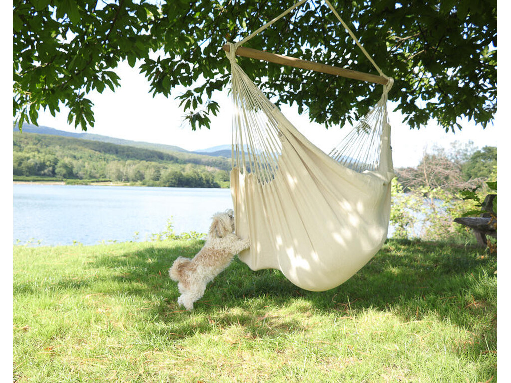 Hamac chaise écru en coton de la Colombie XL Natural