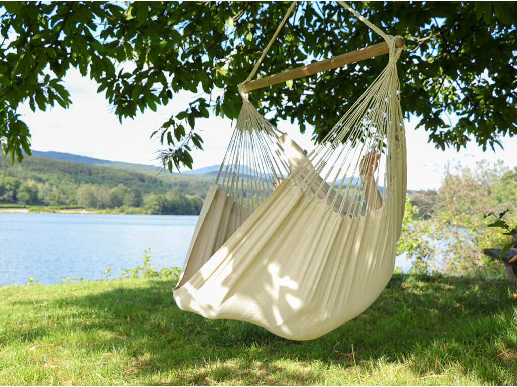 Hamac chaise écru en coton de la Colombie XL Natural
