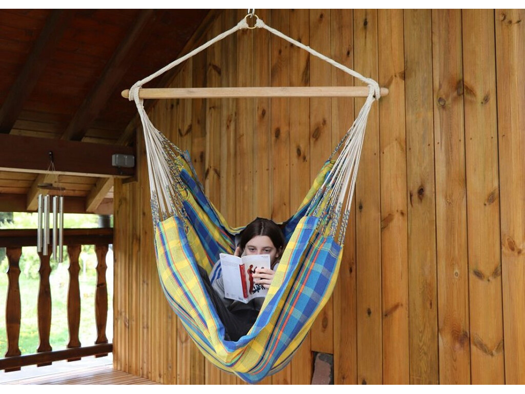 Hamac suspendu de la Colombie Madras Jaune