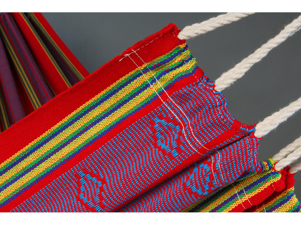 Hamac double en toile de coton recyclé Cali Violet Détente écologique