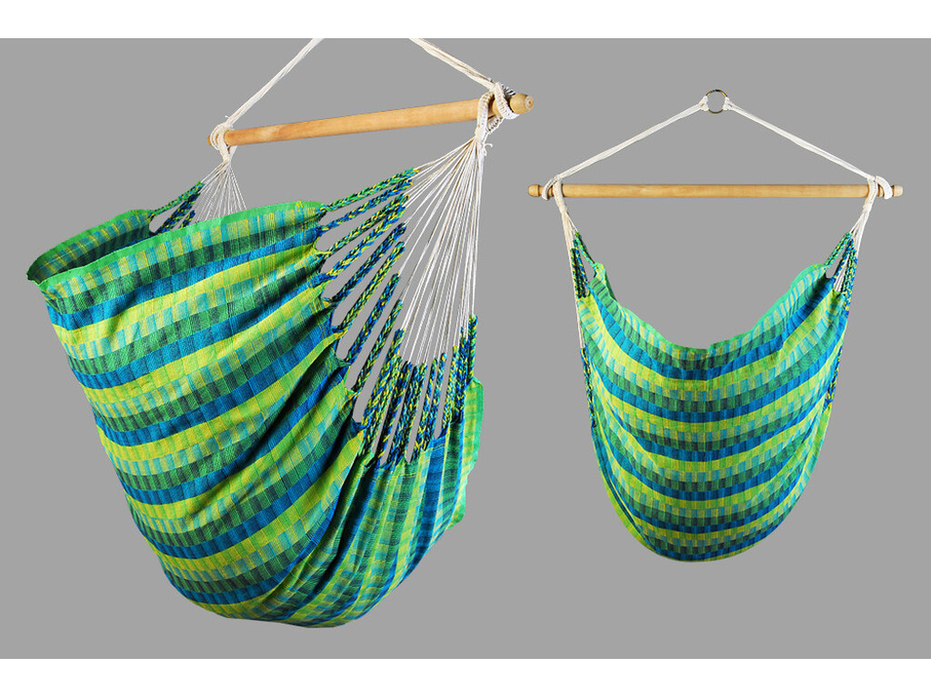 Hamac chaise fauteuil suspendu Colombia Verte