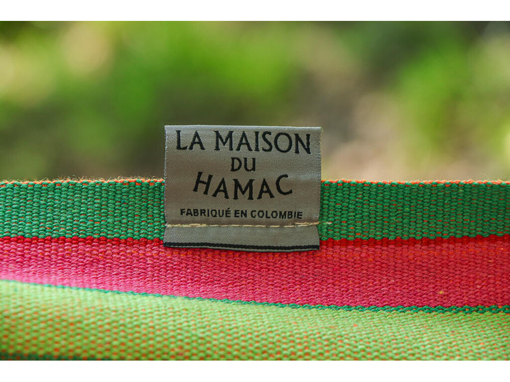 Hamac une place rose fabriqué en coton recyclé Chupete Hamac une place rose fabriqué en coton recyclé Chupete