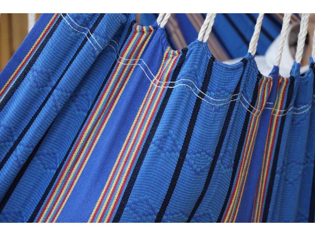 Fauteuil suspendu: Fauteuil suspendu : Hamac suspendu bleue de la Colombie Caraïbes