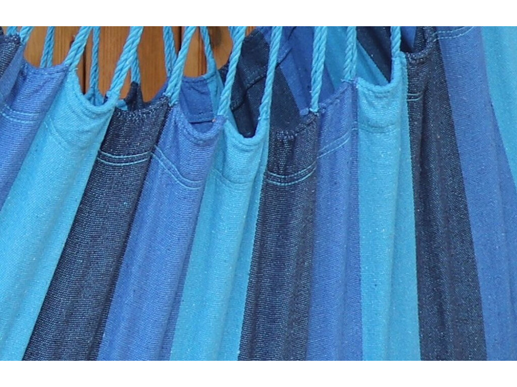 Hamac chaise bleu et bleu fabriqué en Colombie