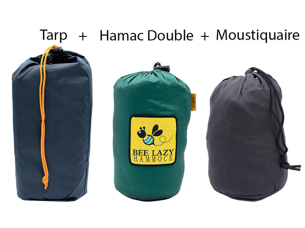 Combo Bee-Wak : Hamac, Moustiquaire et Tarp pour la Randonnée
