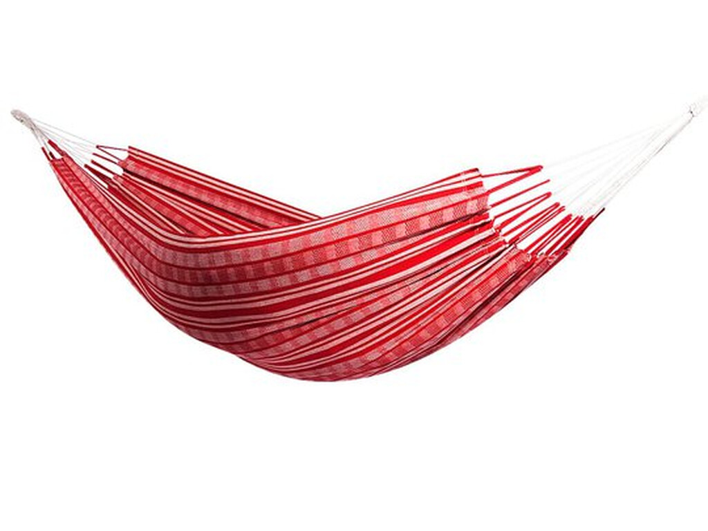 Hamac double en coton recyclé Rouge - modèle Colombiana rouge
