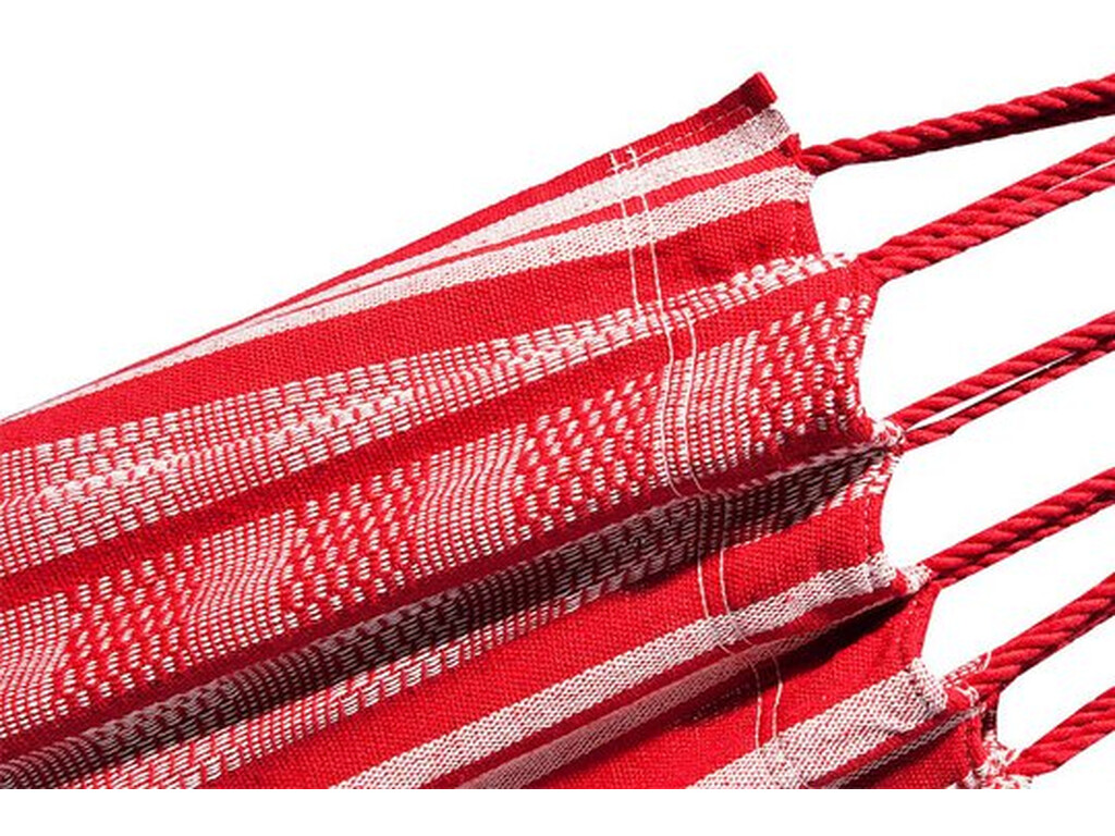 Hamac double en coton recyclé Rouge - modèle Colombiana rouge