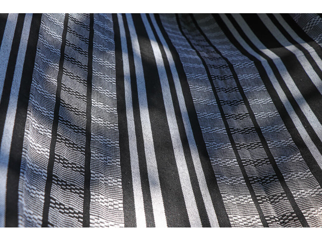 Hamac une place en coton recyclé noir - modèle carthagene sombrero Hamac une place en coton recyclé noir - modèle carthagene sombrero