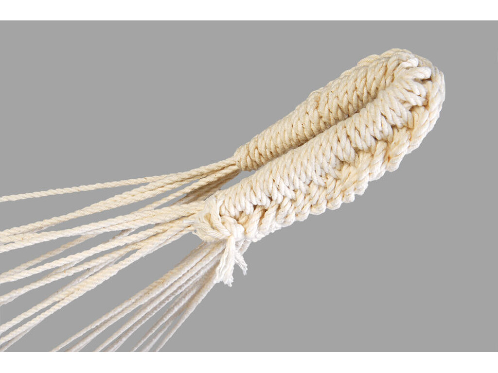 Hamac simple colombien en coton recyclé jaune - modèle Zinnia