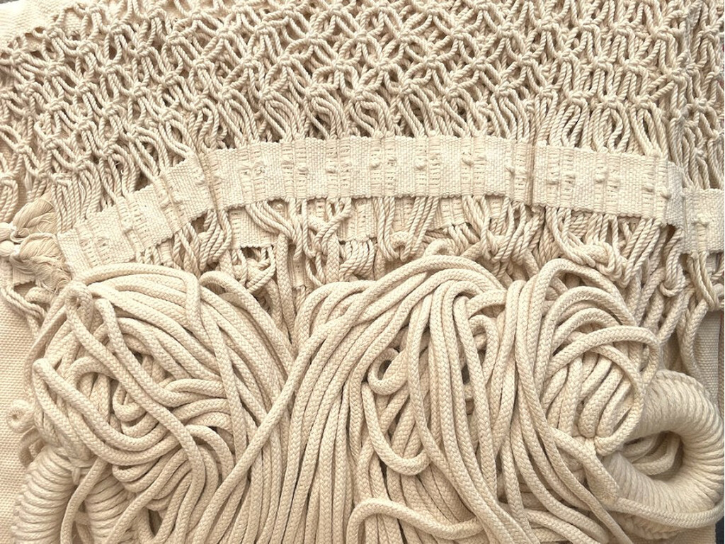 Hamac XL Ecru avec franges - Royal Classico