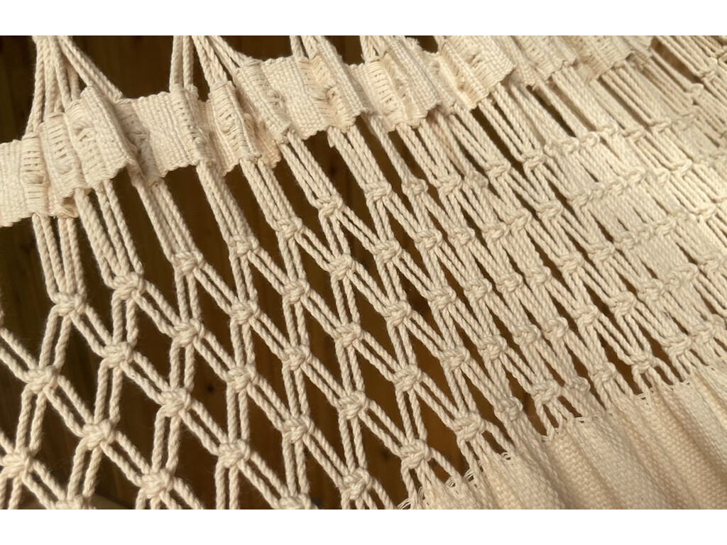 Hamac XL Ecru avec franges - Royal Classico