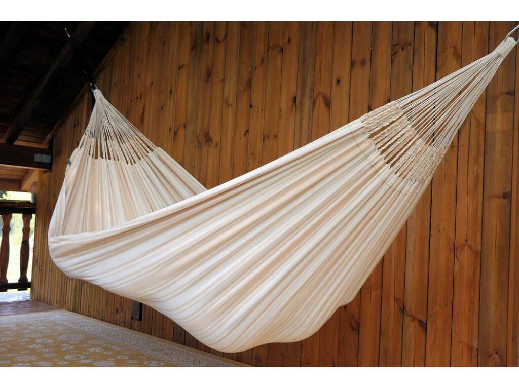 Hamac XL en coton recyclé Colombien - Cream