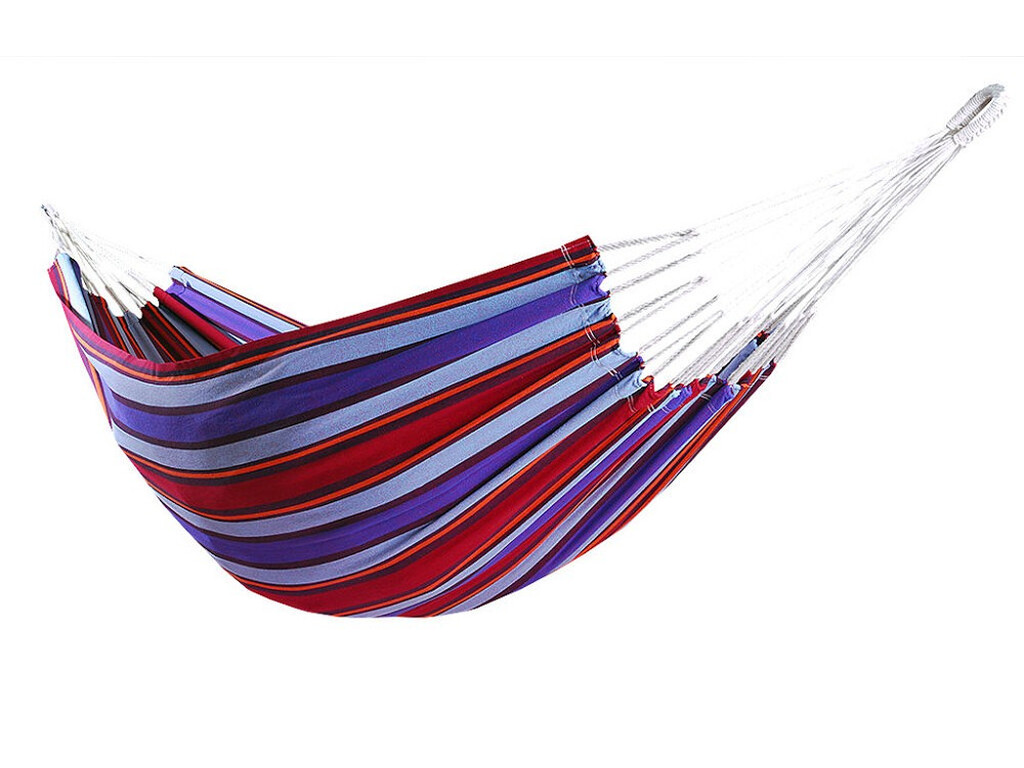 Hamac double en coton recyclé  bleu - modèle guaraní