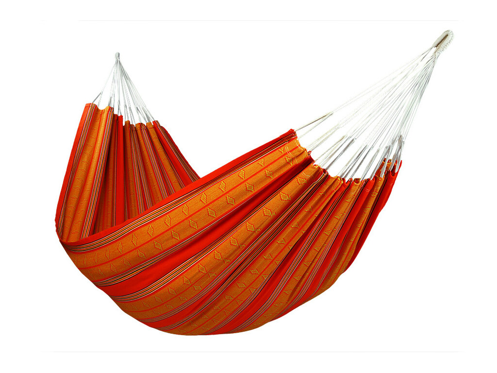 Hamac double en coton recyclé orange-Cali Naranja