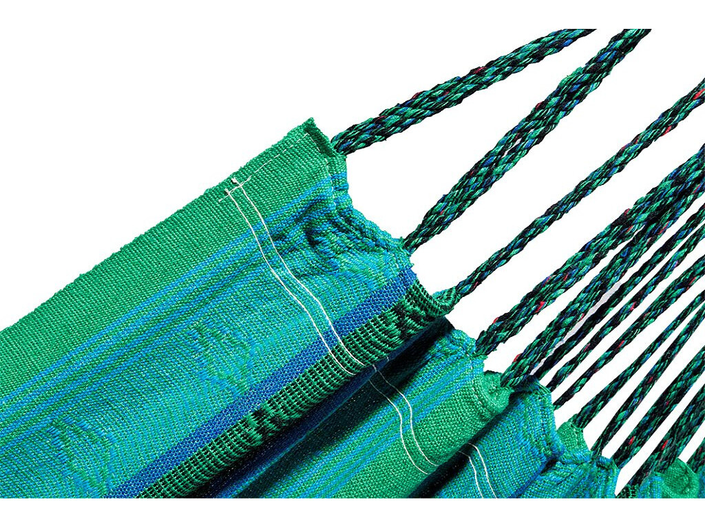 Hamac double en coton recyclé Vert - verde Aqua Hamac double en coton recyclé Vert - verde Aqua