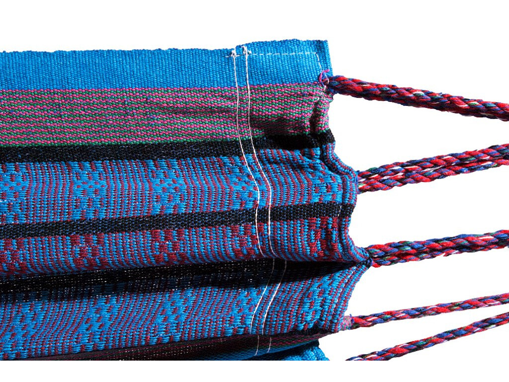 Hamac simple colombien en coton recyclé turquoise – Modèle Princesa