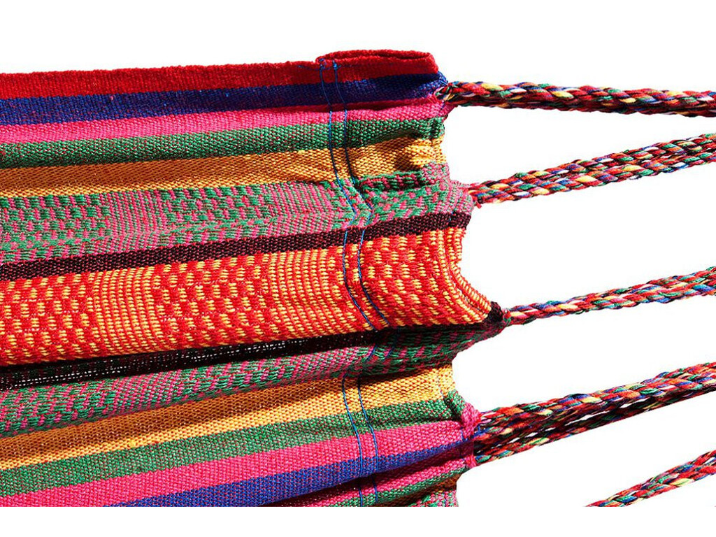 Hamac une place en coton recyclé  orange - Modèle Villareal