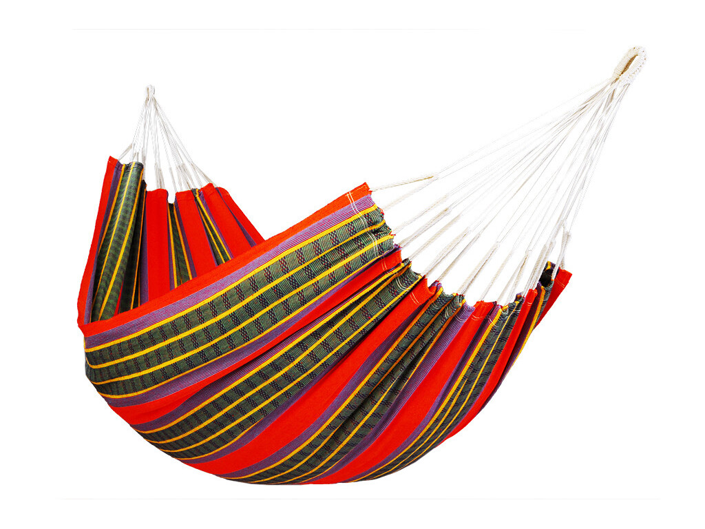 Hamac une place orange solo coton recyclé