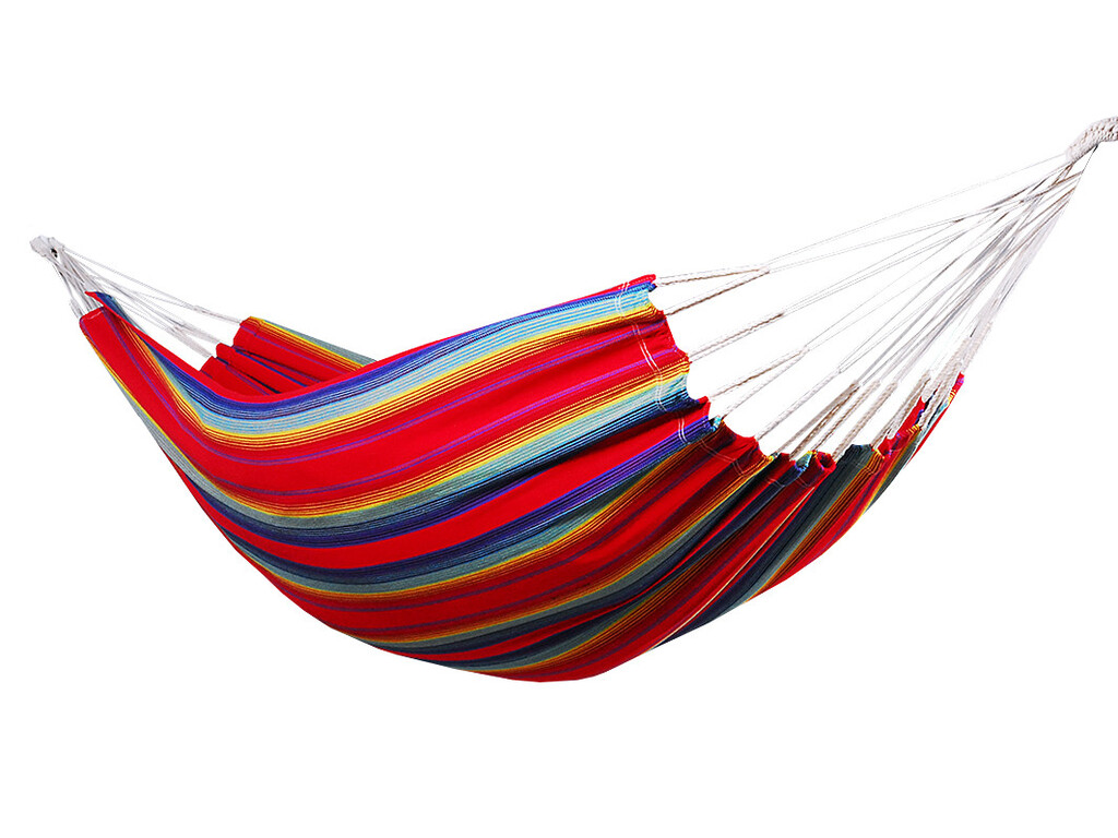 Hamac pour une personne coton recycle rouge - Modèle Saltillo