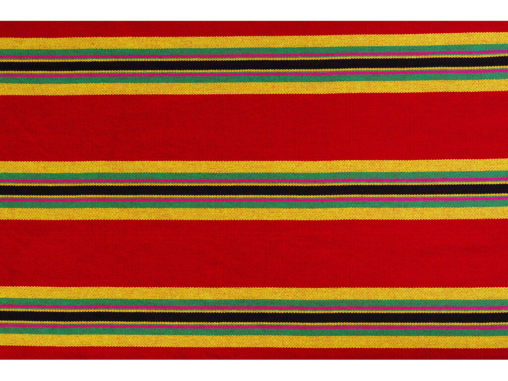 Hamac une place en coton recyclé Rouge rayé