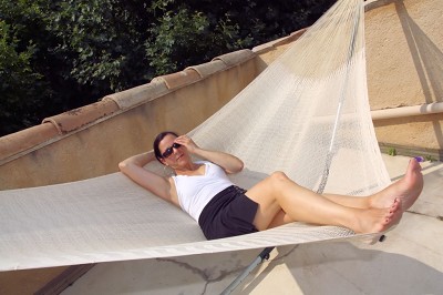 Hamac simple en filet Maya du Mexique, confortable et résistant