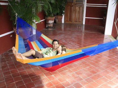 Hamac filet matrimonial Maya du Yucatan : confort et authenticité