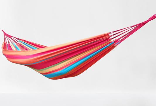 Hamac en toile : Hamac simple : Hamac une place du Brésil coton pur 145 cm Acérola