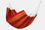Hamac en toile : Hamac simple : Hamac solo rouge en coton recyclé de Carthagène, une touche de confort 