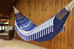 Hamac fait main Azul brodé 38