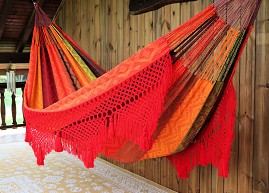 Hamac colombien Bombón de luxe tissé à la main - Confort et élégance