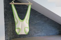Hamac Toile : Hamac Bébé : Zébulette écru et vert