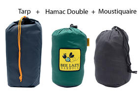 Hamac + moustiquaire + tarp pour la randonnée et le camping - Combo Bee-Wak