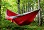 Hamac de Voyage : Hamac Bee Lazy  : Hamac double en toile de parachute Bee Lazy Rouge et Gris